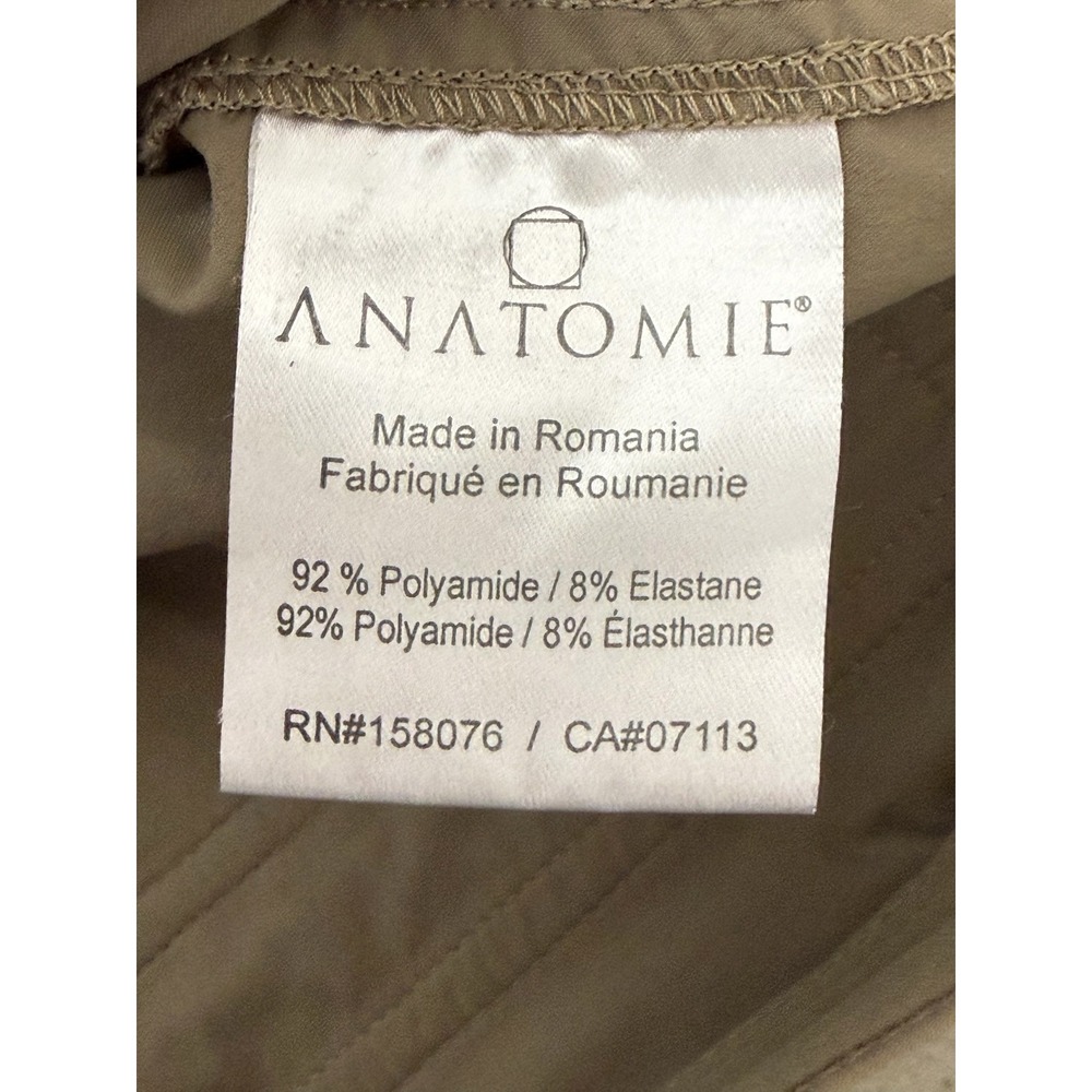 Anatomie Skyler Travel Pants Khaki Tan Straight Leg Stretch XL Zipper Pocket - Picture 7 of 8